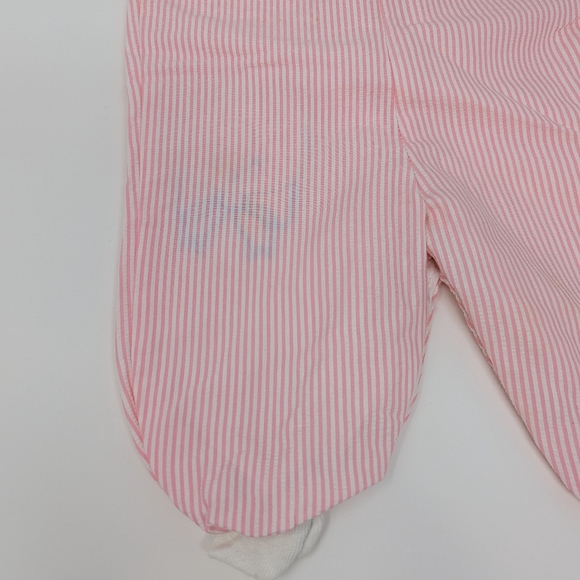 Vintage Striped Cat Overalls Kitty Kitten Patch Baby Clothes - Picture 8 of 11